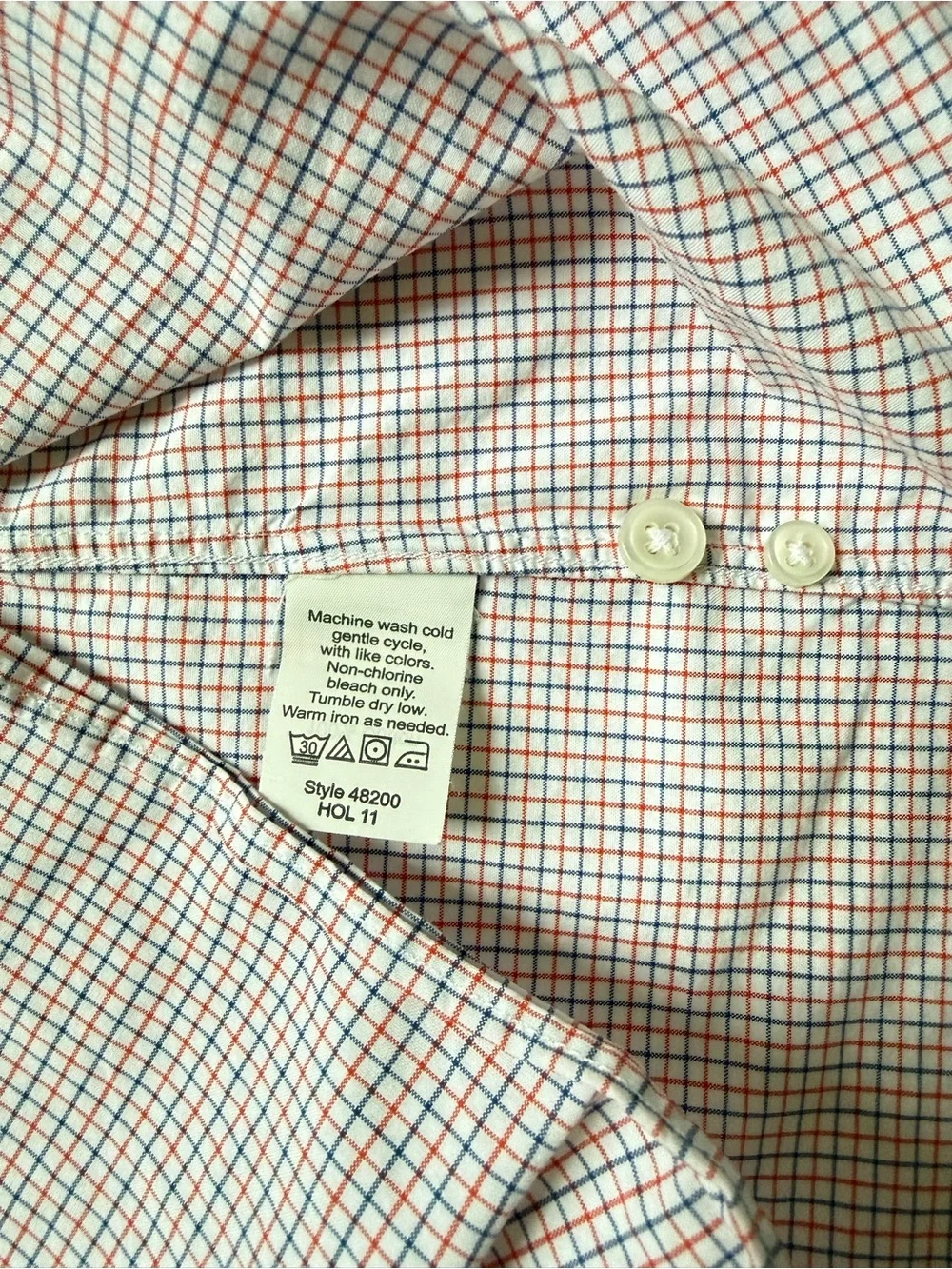 J. Crew Men's Button-Down Check Shirt in Light Lavender and White
